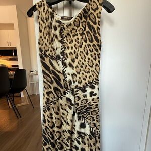 Roberto Cavalli Animal Print Midi Dress